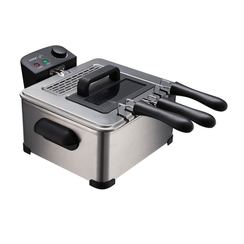 Friteuse Cosylife Cl-fr4.5 Inox 4.5l Bon état -  reconditionné disponible sur Electro Depot